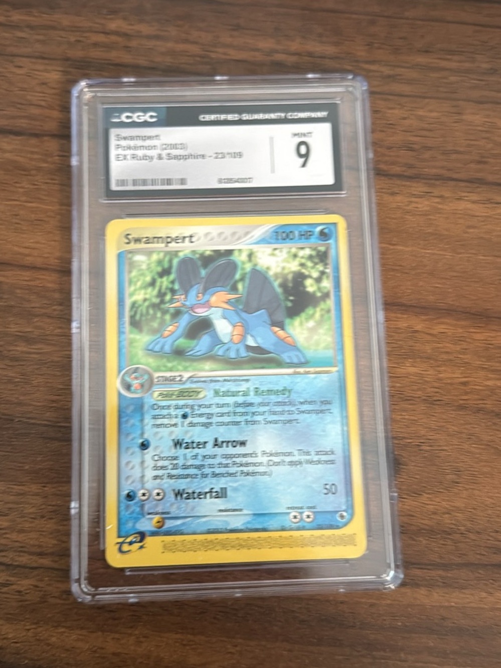 Pokemon Swampert Card Case - Blue and Yellow Artwork